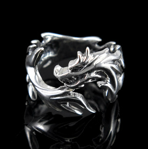 Men 925 Silver Dragon Ring
